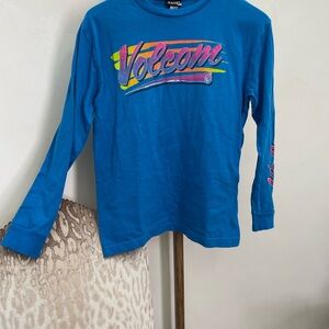 Volcom Kids Vibrant Blue Long Sleeve Tee